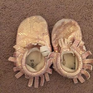 Freshly picked rose gold moccasins! Size 6